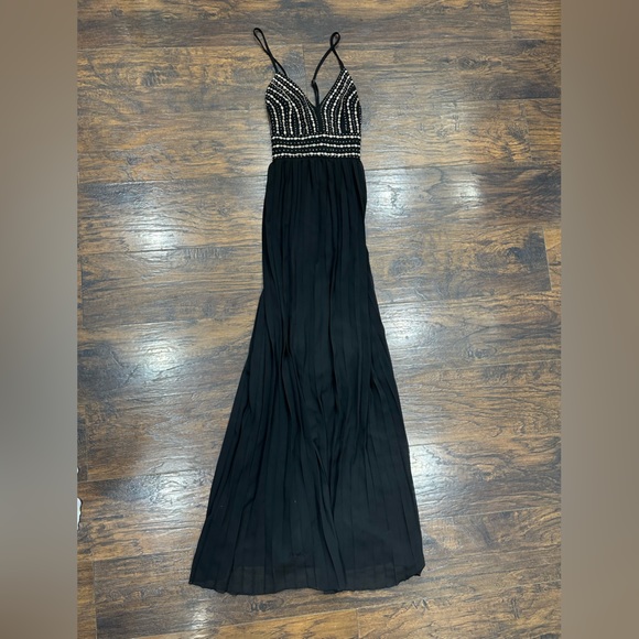 Glamorous Gala Black Embroidered Maxi Dress - Picture 9 of 11